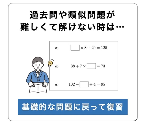 過去問が解けないときは基礎に戻る